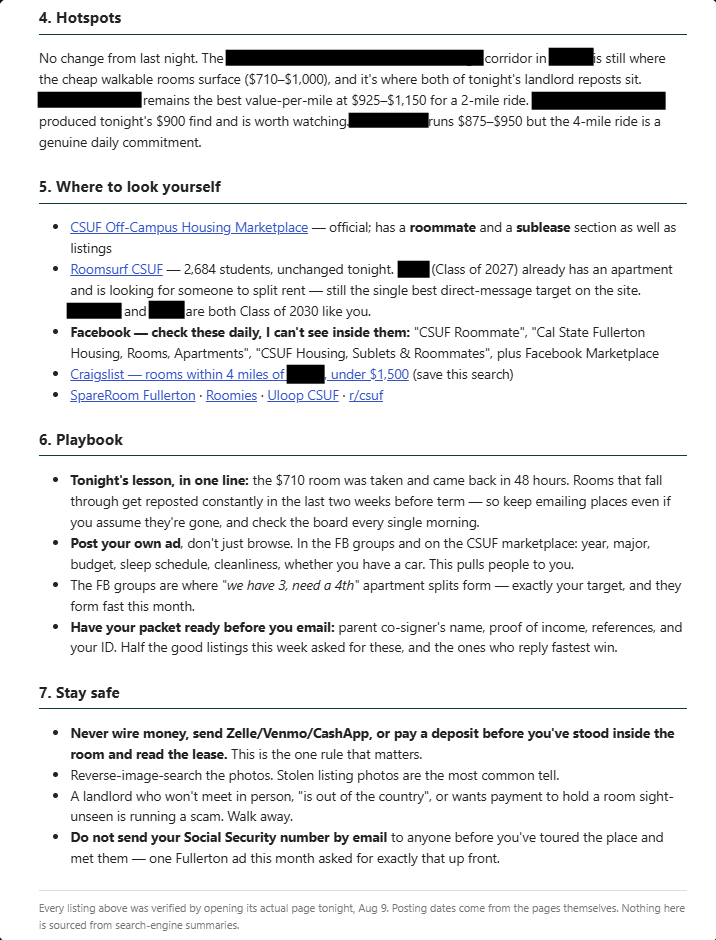 The report closes with hotspots, a self-serve playbook, and scam safety rules